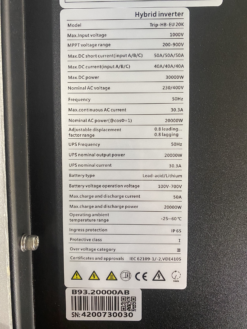 BIẾN TẦN LUXPOWER TRIP 20K – INVERTER HYBRID 3 PHA THẾ HỆ MỚI - Image 2