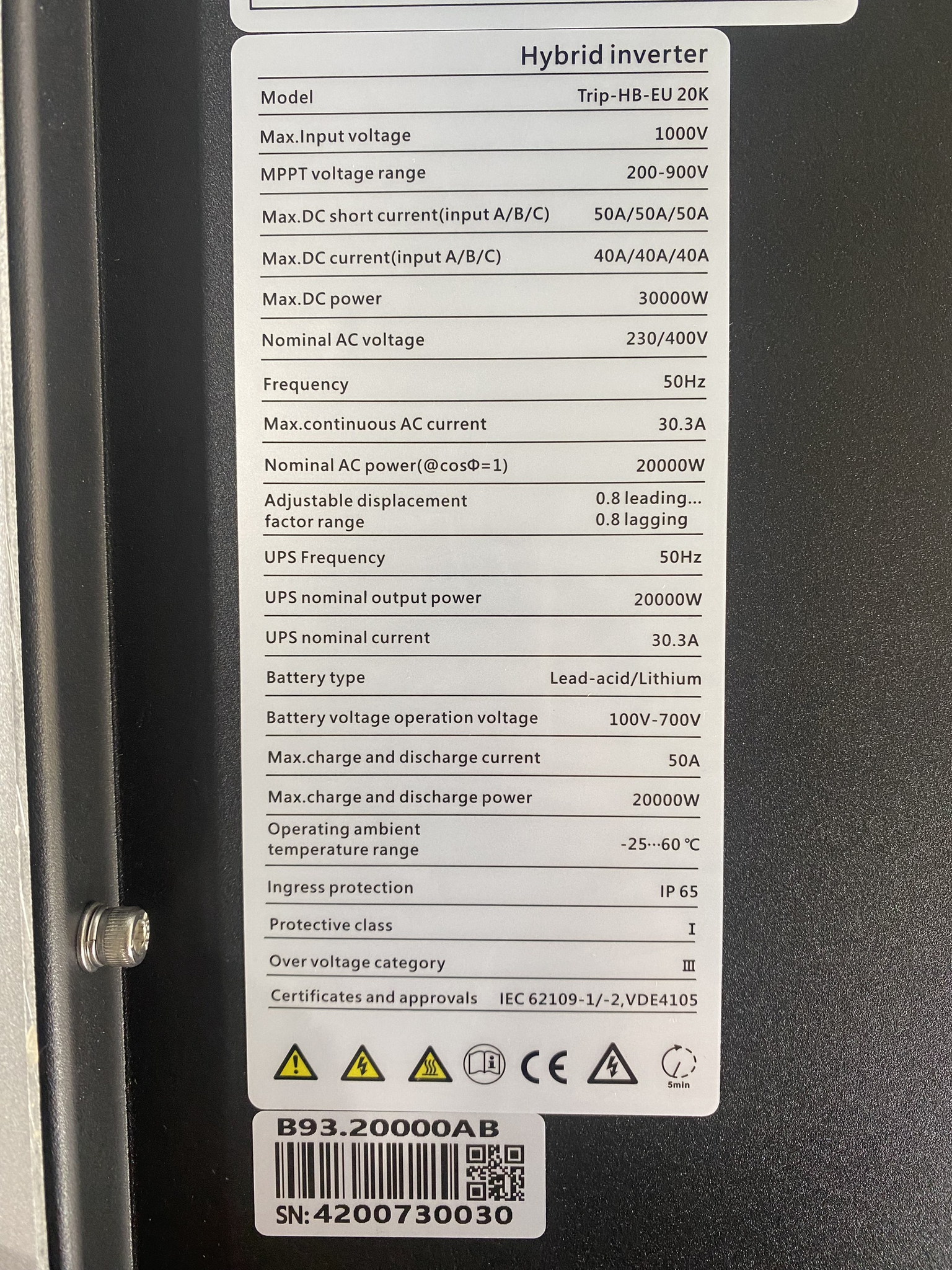BIẾN TẦN LUXPOWER TRIP 20K – INVERTER HYBRID 3 PHA THẾ HỆ MỚI - Image 2